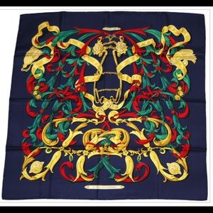 Authentic Hermes silk scarf